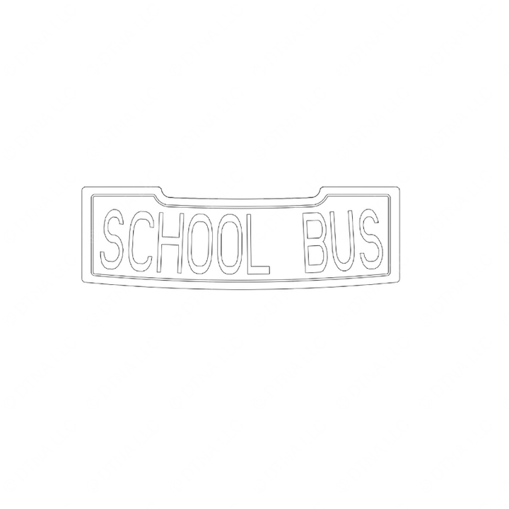 TBB 137920 DESTINATION WINDOW FRT C2 SCHOOL BUS