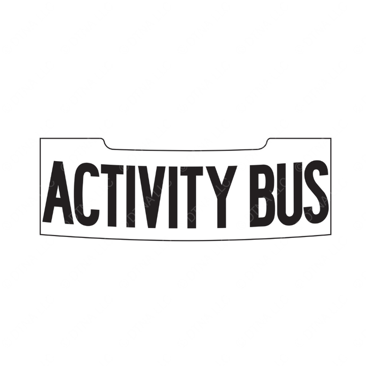 TBB 138018 LABEL ACTIVIT BUS FRT PRISMATIC WHITE