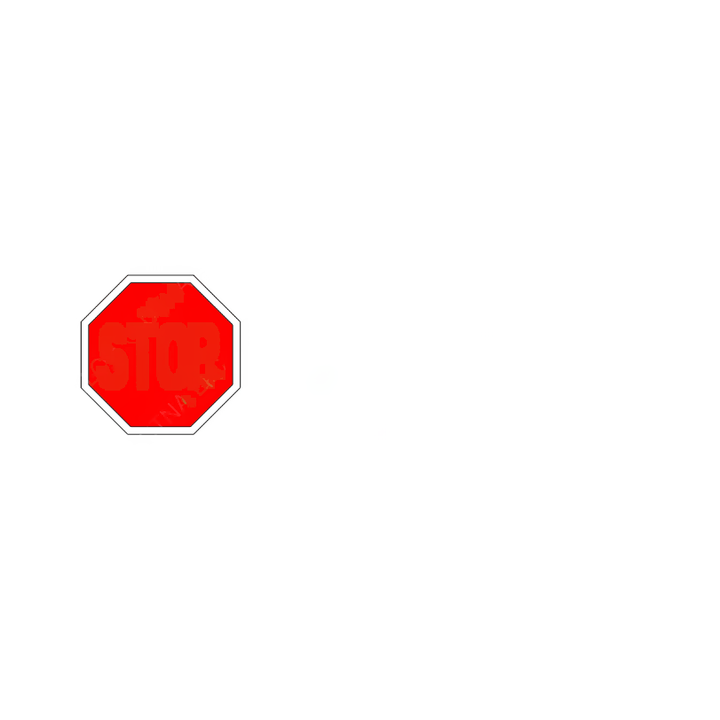 TBB 139045 DECAL/LABEL STOP WHEN RED LIGHTS FLASH