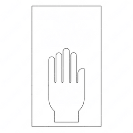 TBB 139059 LABEL EMERGENCY EXIT PUSH HERE