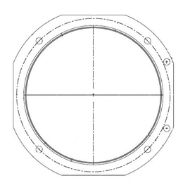 TBB 14027365 TRIM - GAS HOLE 7 1/8
