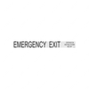 TBB 140635 LBL EM EXIT OIB BLK LET ON CLR BACKGRD