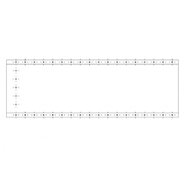 TBB 140764 INTERIOR PANEL, BESIDE LIFT,8.82IN. POST