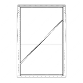 TBB 140792 DOOR CASING ASM., 44X68 LIFT DR, HDX AN