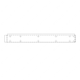 TBB 147045 RAFTER CAPPING AT WDO,LAST LS,ALUM MINO