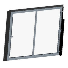 TBB 148245 HDX DRIVERS WINDOW - BLACK TEMP CLR
