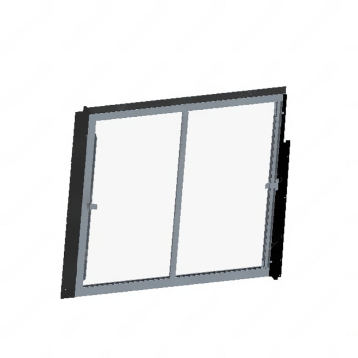 TBB 148253 HDX DRIVERS WINDOW - BLACK LAM CLR W/21