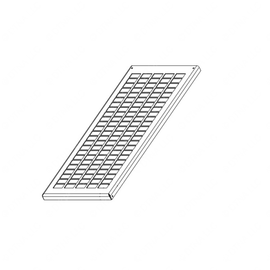 TBB 148271 HEATER COVER, W/ROUND CORNERS, BERGSTRO