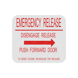 TBB 149235 LABEL INSTRUCTION EMERG OVERRIDE