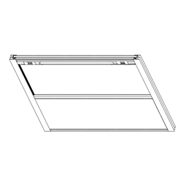 TBB 149322 SASH ASM 73IN. P/O VERT CLR LAM R/S