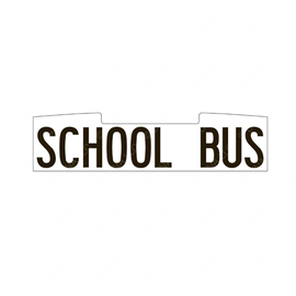 TBB 149477 LABEL, SCHOOL BUS, REAR, 3M