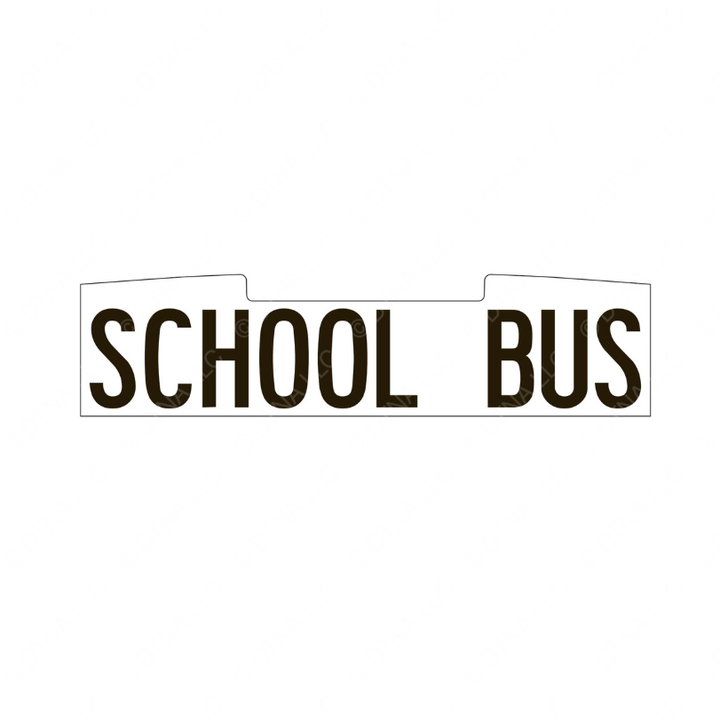 TBB 149477 LABEL, SCHOOL BUS, REAR, 3M