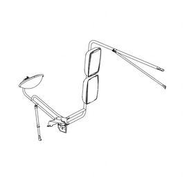 TBB 149972 MIRROR ASM, NON-HTD, REMOTE, RS, SYS A/B