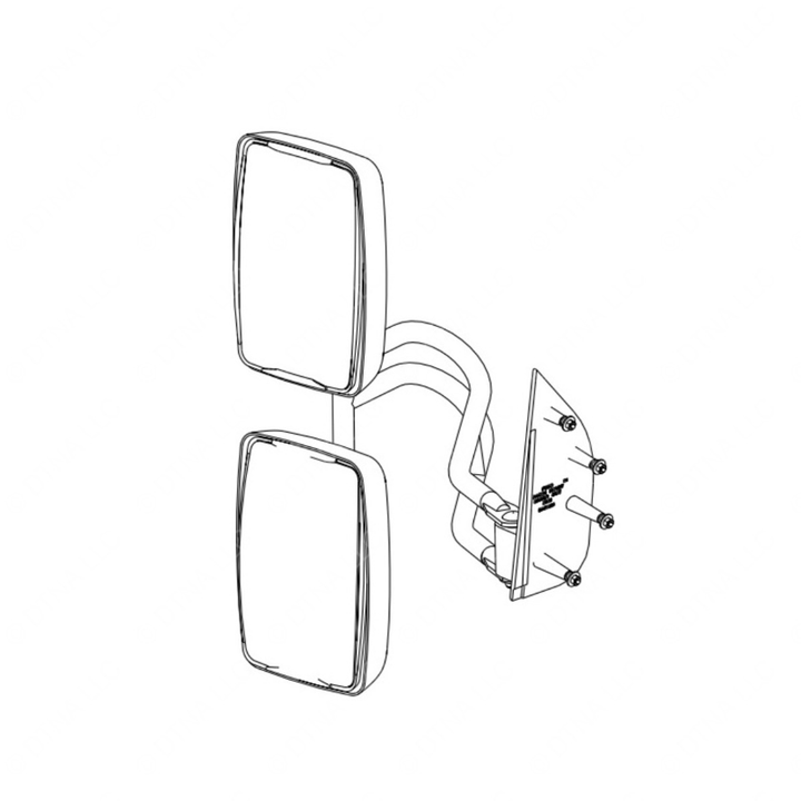 TBB 150970 MIRROR ASM, HTD, MANUAL, TINT, LS, SYS A