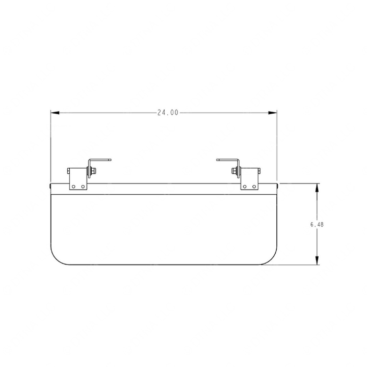 TBB 151564 VISOR, 6 X 24, 13% TRANSMISSION, D TYPE