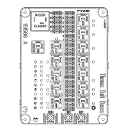 TBB 151586 PRINTED CIRCUIT BOARD, NO.3 CU BUS BAR