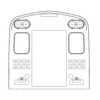 TBB 151654 FIBERGLASS CAP W/ WARN LIGHT & SIGN CUT