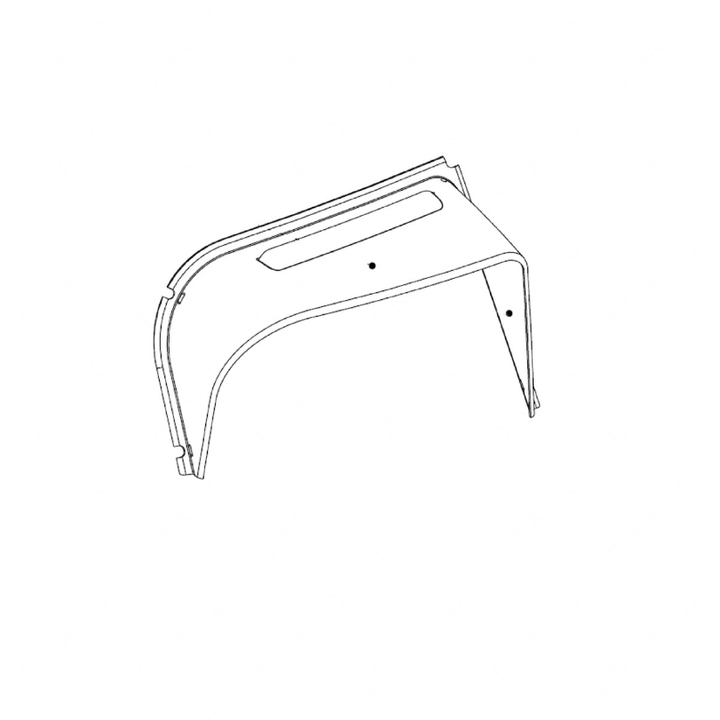 TBB 152218 VISOR, WARNING LIGHT, FRONT RIGHT