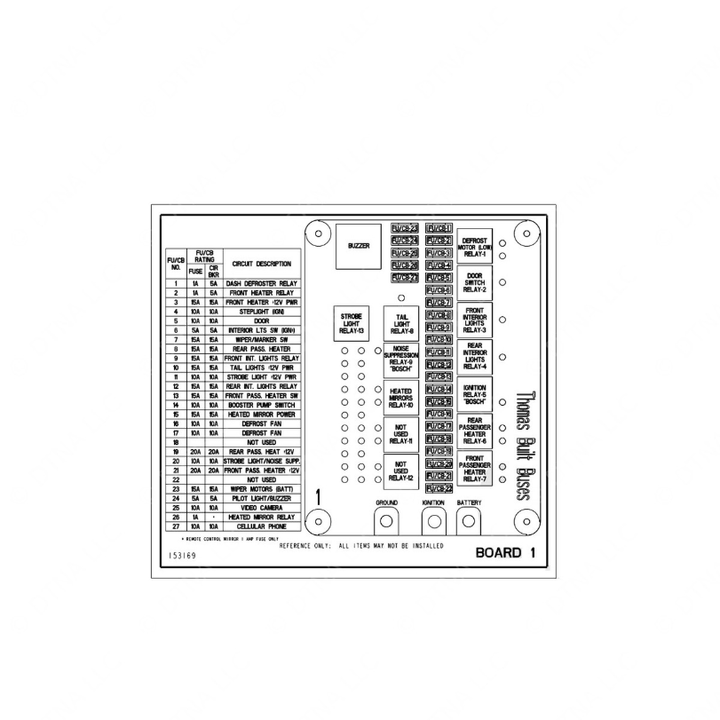 TBB 153169 LABEL, PC BOARD 1