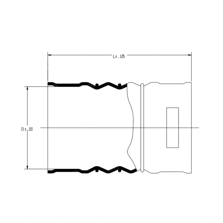 TBB 155938 HUMP HOSE, 4.5IN ID X 6IN LONG