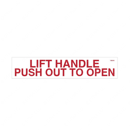 TBB 156540 LABEL, P/O WINDOW INSTRUCTIONS, RED/RED/