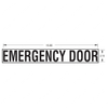 TBB 157940 DECAL, EMERGENCY DOOR, BLACK