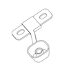 TBB 160545 BUSS BAR, 2 WAY W/OFFSET INSULATOR