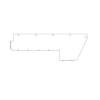 TBB 162023 MODESTY PANEL, 39IN RS, HDX/EF