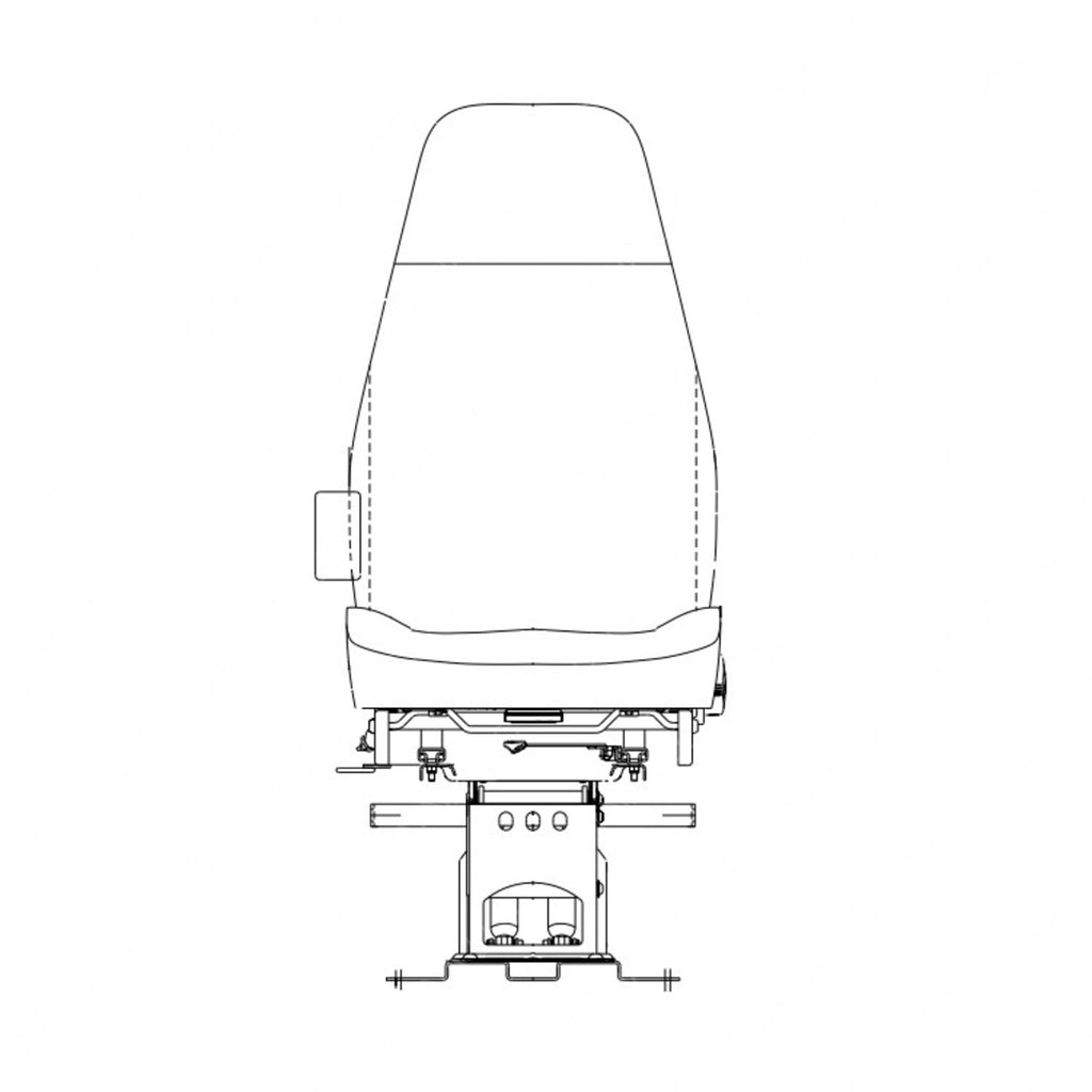 TBB 162163 DRIVERS SEAT, AIR PEDESTAL, 42 OZ. FAB