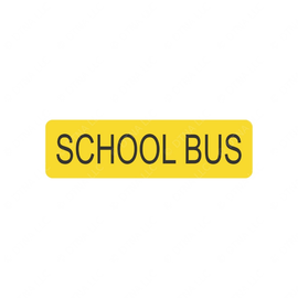 TBB 163223 LABEL SCHOOL BUS 3YL