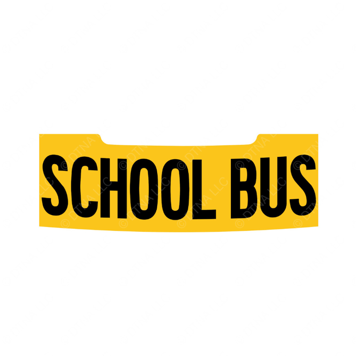 TBB 163224 LABEL SCHOOL BUS C2 FRONT