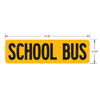 TBB 163232 LABEL, SCHOOL BUS, 12 X 42.6, YEL