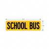 TBB 163233 LABEL, SCHOOL BUS, 12 X 42.6, RYL