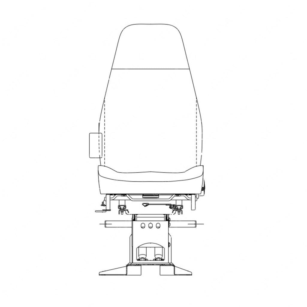 TBB 163543 SEAT DVRS AIRPED W/2SHOCKS C2 NAT