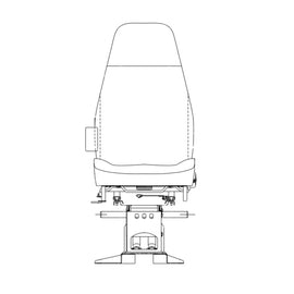 TBB 163543 SEAT DVRS AIRPED W/2SHOCKS C2 NAT