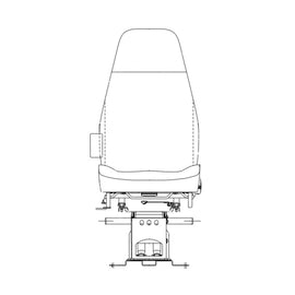 TBB 163948 DRIVER SEAT, NATIONAL, AIR PEDESTAL, RS