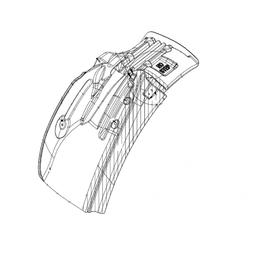 TBB 164123 QUARTER FENDER, RIGHT SIDE, 2010