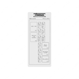 TBB 164296 LABEL, ELEC. PDM, CHAS, HDX, C