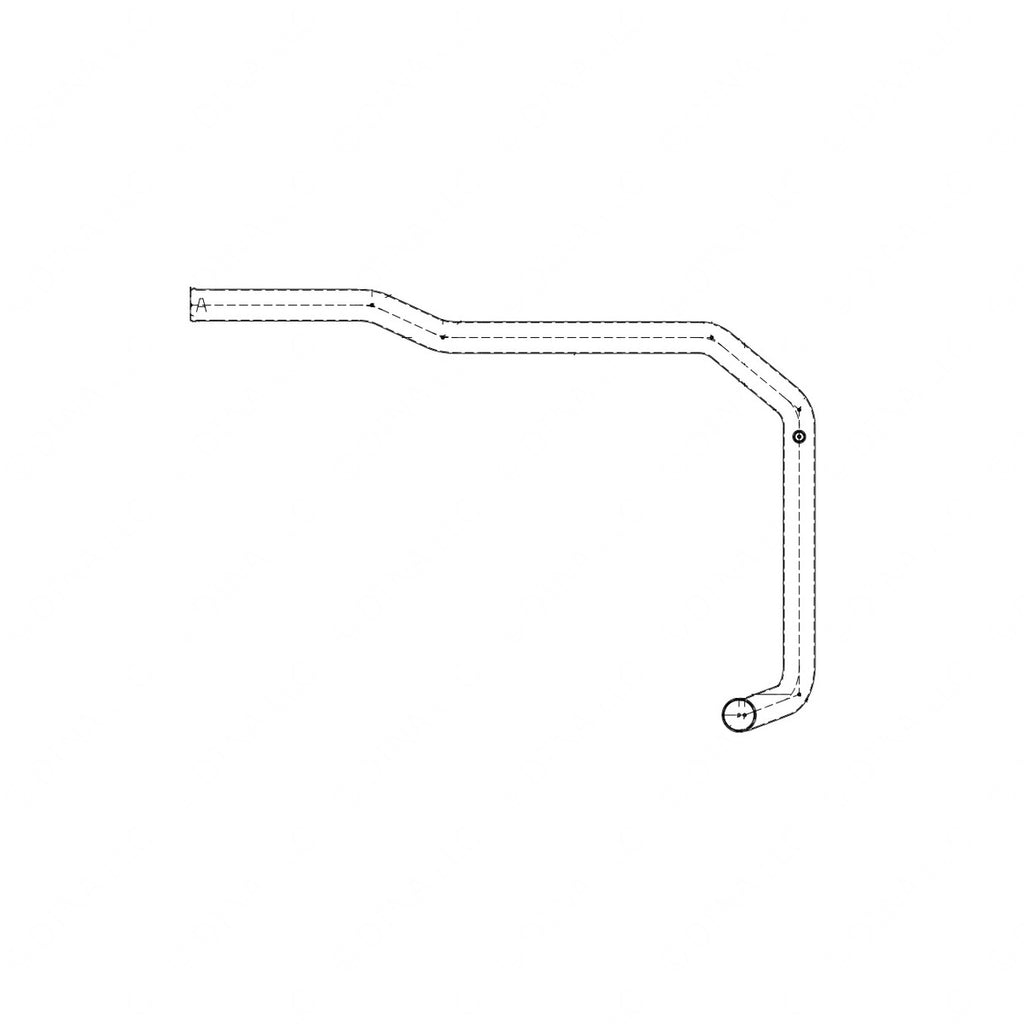 TBB 164431 PIPE-LOWER RAD,TO ENG