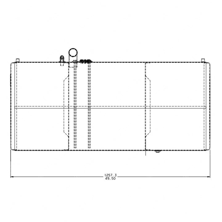 TBB 167004 FUEL TANK,100 GAL,ALUMN,HDX