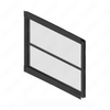 TBB 167215 WINDOW,LGCY 37.25 X 28.5 ALU STRM TMP CL