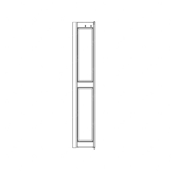 TBB 167340 DOOR LEAF W/GLASS GREEN TINT LAMINATED