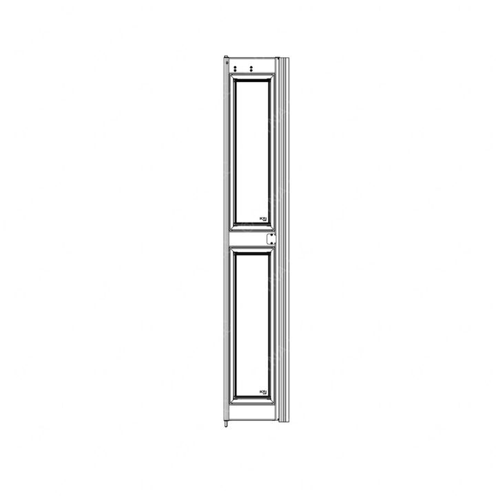 TBB 167349 DOOR LEAF W/GLASS VAND GRN TINT TEMP FWD