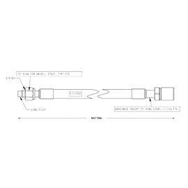 TBB 167500 REFRIGERANT HOSE,  12, 1-1/16 STGHT BUL
