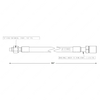 TBB 167502 REFRIGERANT HOSE,  12, 1-1/16 STGHT BUL