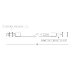 TBB 167504 REFRIGERANT HOSE,  12, 1-1/16 STGHT BUL