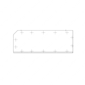 TBB 167740 LUGGAGE BOX TOP, 100IN, LEFT HALF