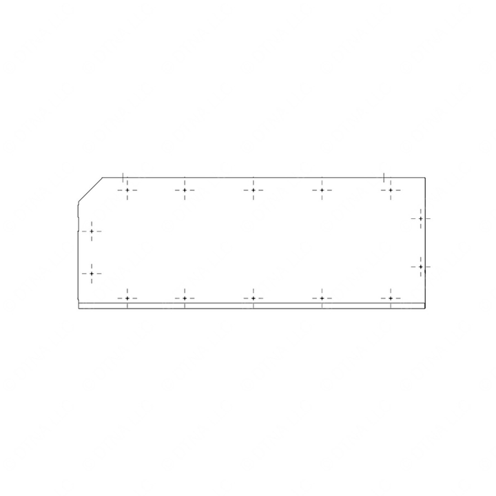 TBB 167740 LUGGAGE BOX TOP, 100IN, LEFT HALF