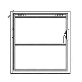 TBB 167997 WDO ASM, VERT P/O, LAM, TINT, NO STOP,