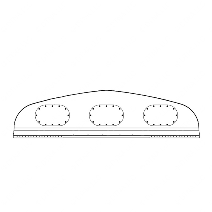 TBB 168076 BULKHEAD REAR ASM, STD, ALUM, SRW